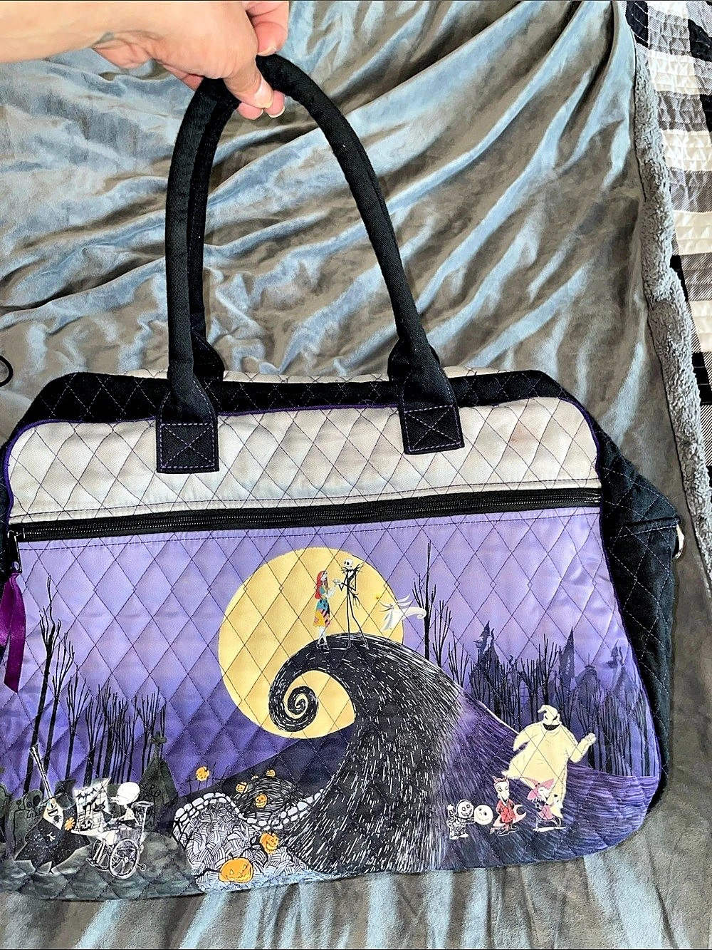 Bradford Exchange Disney Tim Burton's The Nightmare Before Christmas Tote Bag